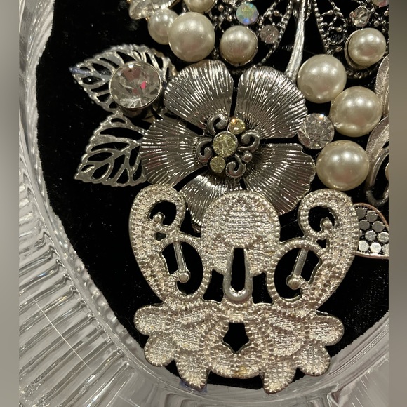 FRAMED JEWELRY ART COLLAGE IN GLASS FRAME. UNIQUE HANDMADE OOAK 🎁 - Picture 8 of 9